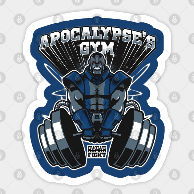 Apocalypse's gym Sticker by Akiwa